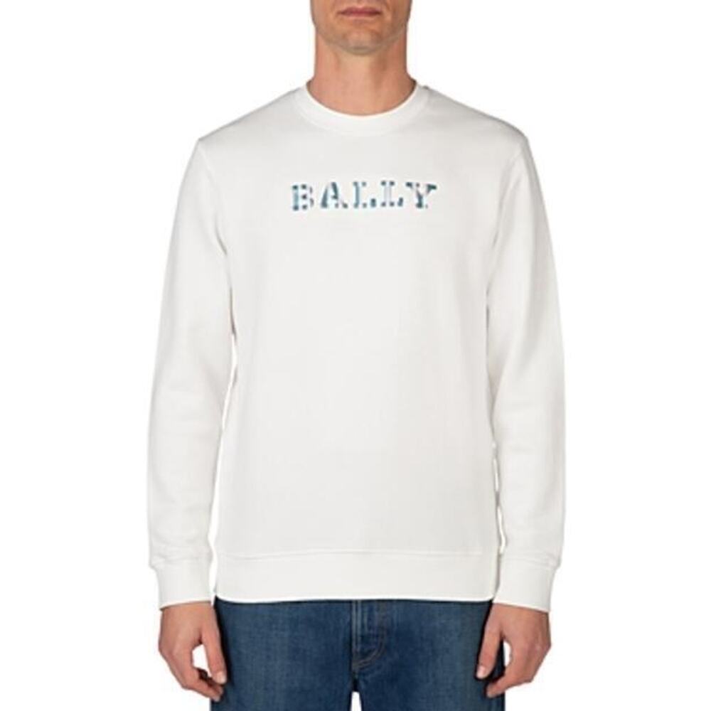 Bally Mj Logo Sweatshirt Bone Size L 2198
